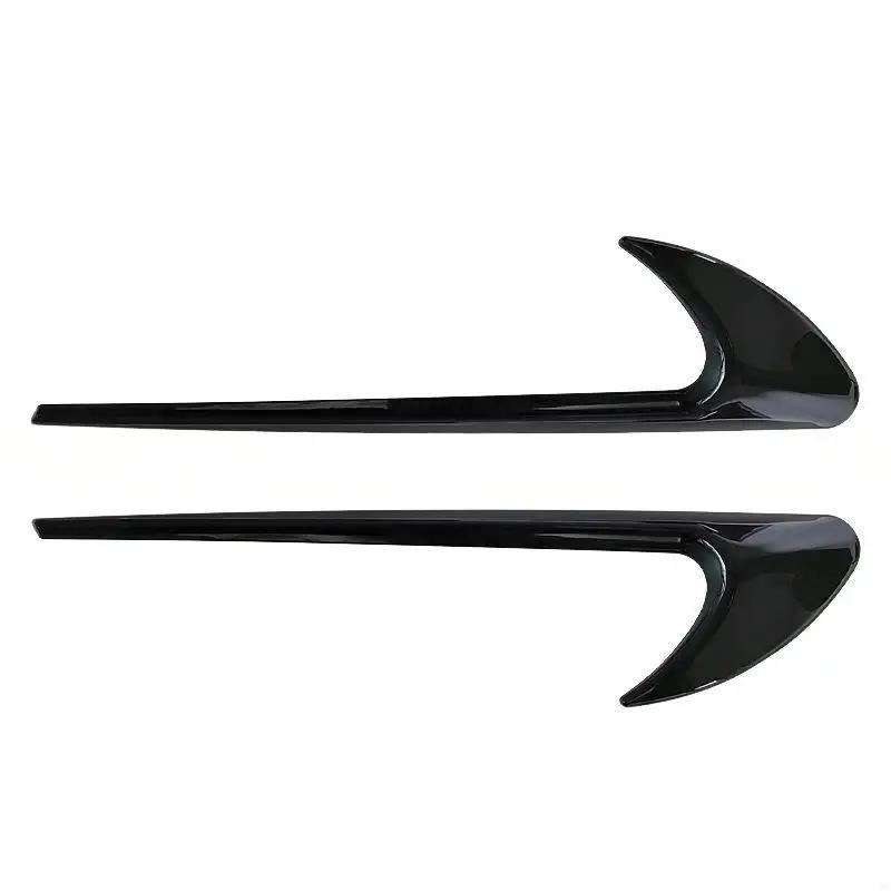 2Pcs ABS Car Side Sticker Vent Fender Trim Emblem Blade  Trim For Mercedes Benz AMG V8 C200 C300 E300 E400 W213 C-Class W205