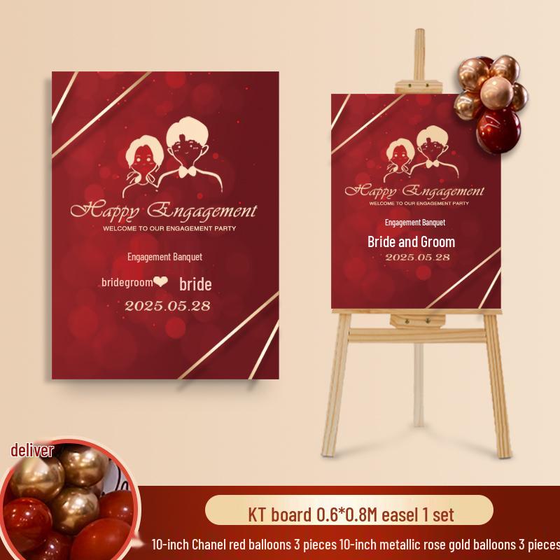 Wedding Ceremony Welcome Sign - Directional KT Board Decor