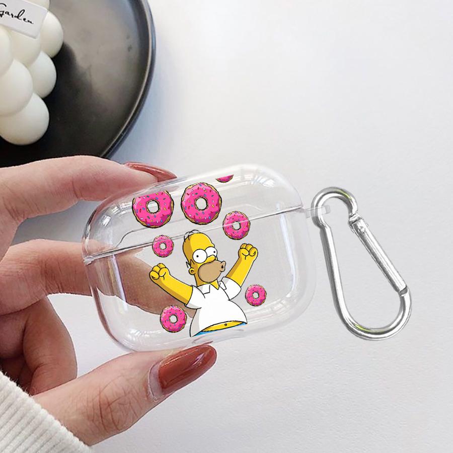 Case For Airpods Pro2 3 2 4 Pro Pro3 1 Clear Earphone Cases Cover The Simpsons Homer