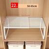 Telescopic Closet Shelf Separator, Expandable Organizer for Wardrobe and Cabinet Storage