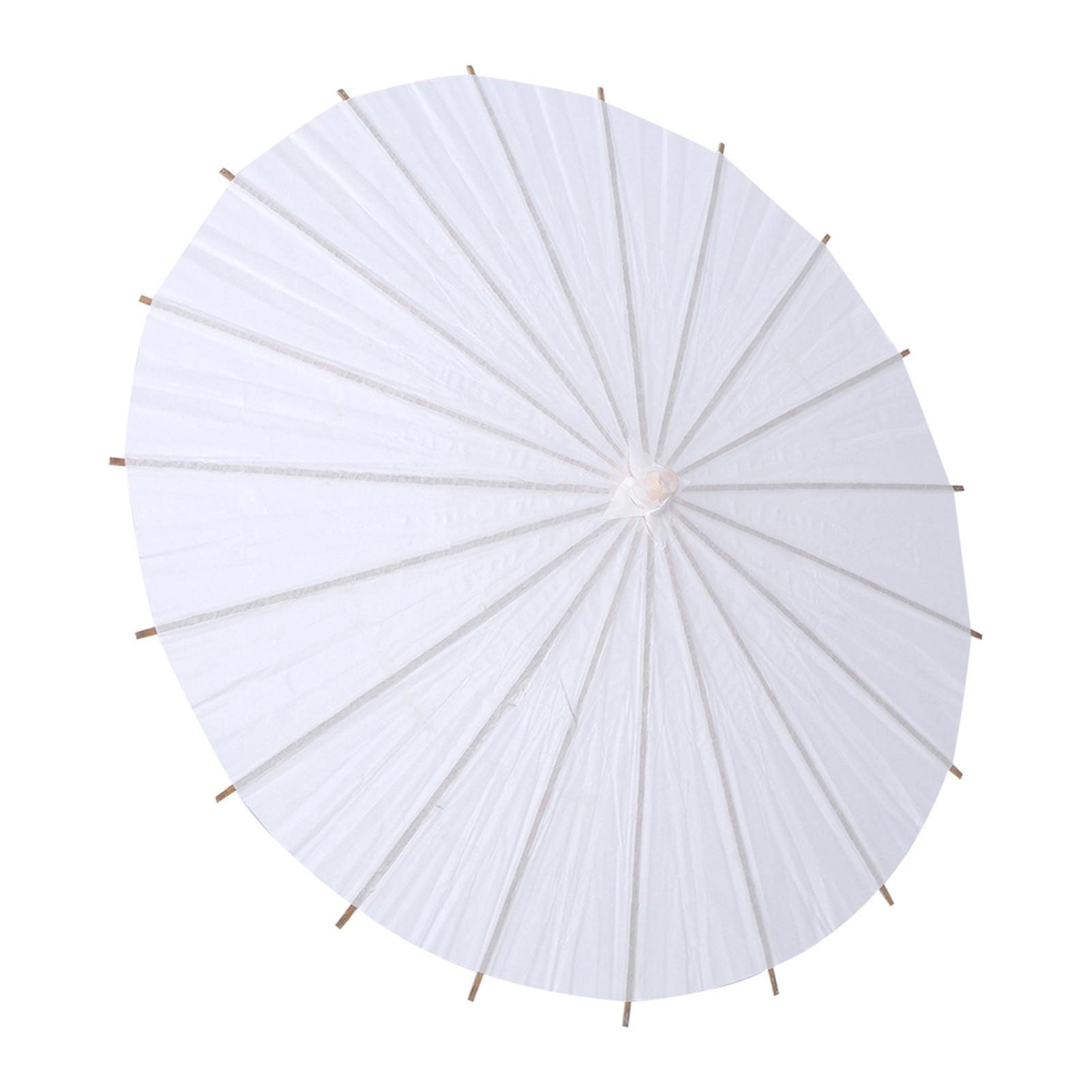 

White Paper Umbrella Wedding Favor Party Decoration Bridal Photograph Accessory Art Display Radius 20cm