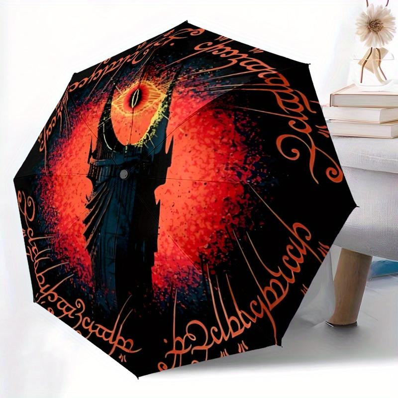 The Lord of the Rings Automatic Folding Umbrella, Self-Opening/ Closing, Durable Windproof Travel Umbrella for Outdoor Adventures A0826088