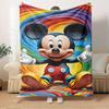 1pc 1pc Flannel Cute Mickey and Minnie Cartoon Pattern Small Bed