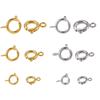 10pcs/lot Stainless Steel Spring Ring Clasp With Open Jump Ring Accessories For Jewelry DIY Findings Components