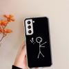 Funny Cute Cartoon Matchman Clear Phone Cases for Samsung S26 Ultra Galaxy S25 Edge S24 S23 FE S21 Plus S20 S22 S10 Cover Patter