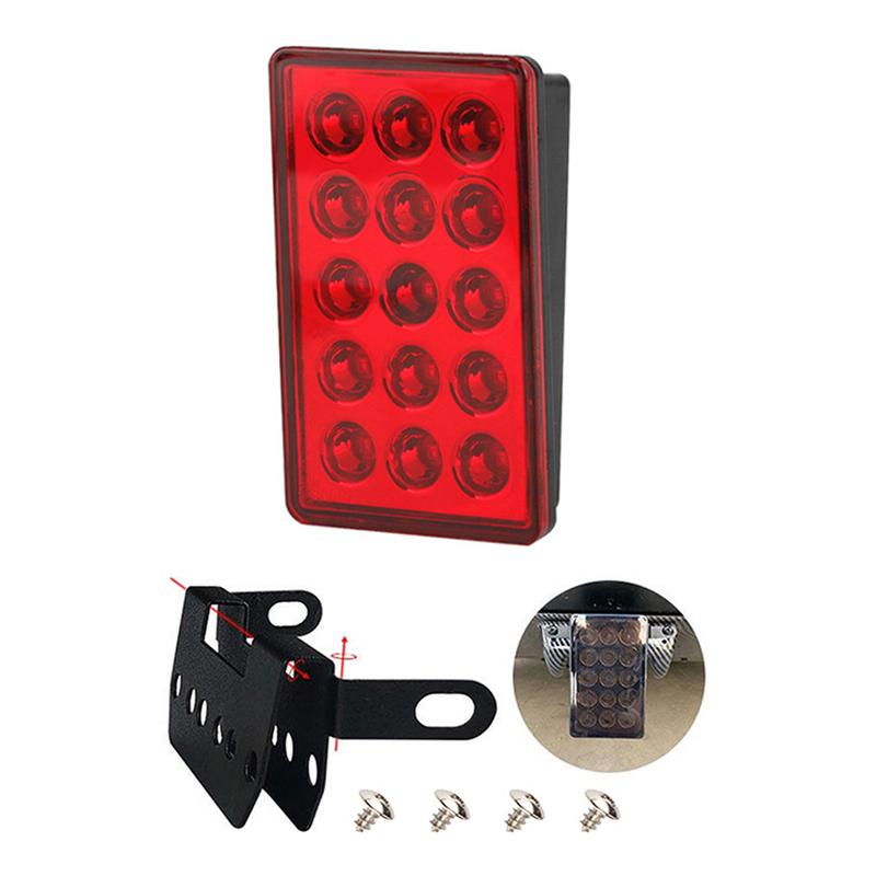 F1 Style Led Brake Pilot Lights For Car Motorcycle 15Led Rear Tail Lights Auto Warning Reverse Stop Safety Lamps DRL 12V