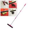 Multifunction Telescopic Floor Carpet Broom Pet Hair Dust Removal Cleaner Sweeper Cleaning ToolsPink