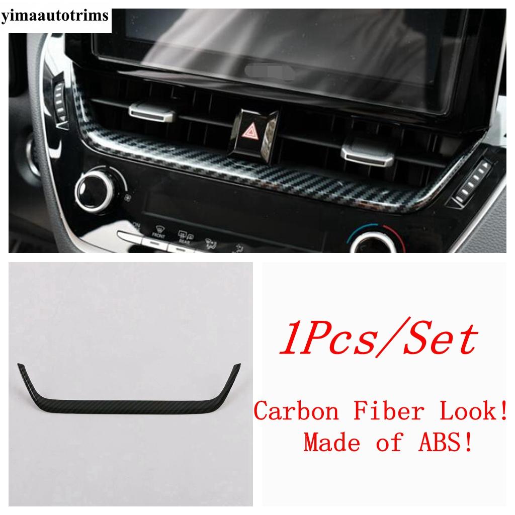 Middle AC Air Vent Strip / Steering Wheel Frame / Gear Shift Head Cover Trim ABS Accessories For Toyota Corolla E210 - 2025
