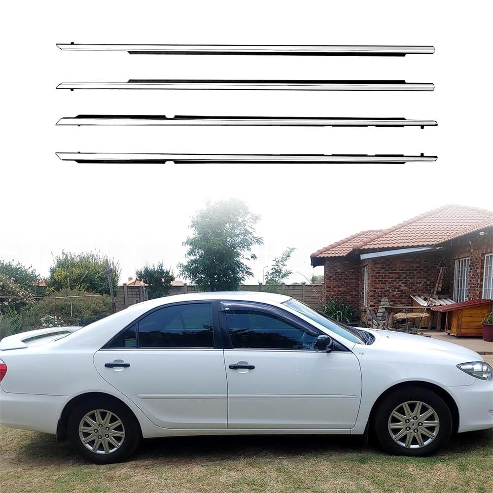Chrome Front Rear Door Belt Moulding SET For Toyota Camry 2002-2006 7571033080 7572033080 7573033080