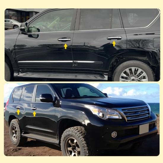 Exterior Door Handle Driver Passenger For 2010-21 Toyota 4Runner Lexus GX460 EXV