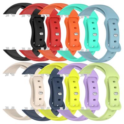 Yeni Yedek Silikon Saat Kayışı Ayarlanabilir Akıllı Saat Aksesuarları Renkli Bileklik Huawei Band 10/9/8 İçin