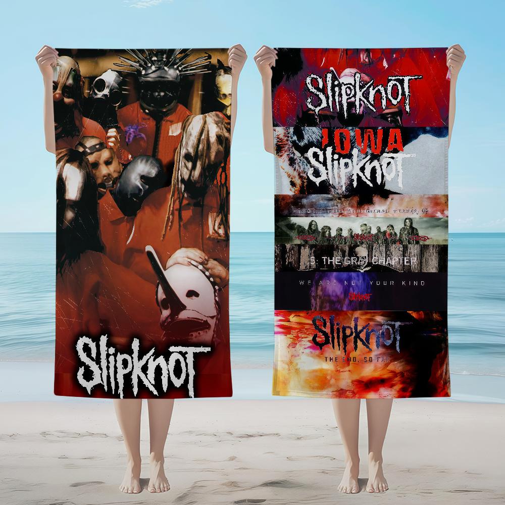 Towel Textile Bathrobe Album Band Beach Quick-Drying Lightweight S-SlipknotS-ES Portable Camping Swim Pool Travel
