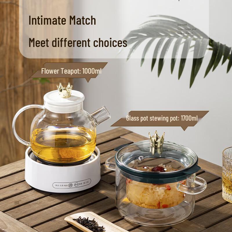 Shangqi Smart Glass Health Tea Kettle with Temperature Control