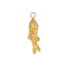CARLIDANA Fashion Gold Plated Stainless Steel Fish Charms Pendants for Necklace Bracelet Earrings DIY Accessories Women