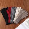 100% Wool Women Touchscreen Wool Gloves with Wrist Warmers Knitted Cable Warm Soft Winter Gloves