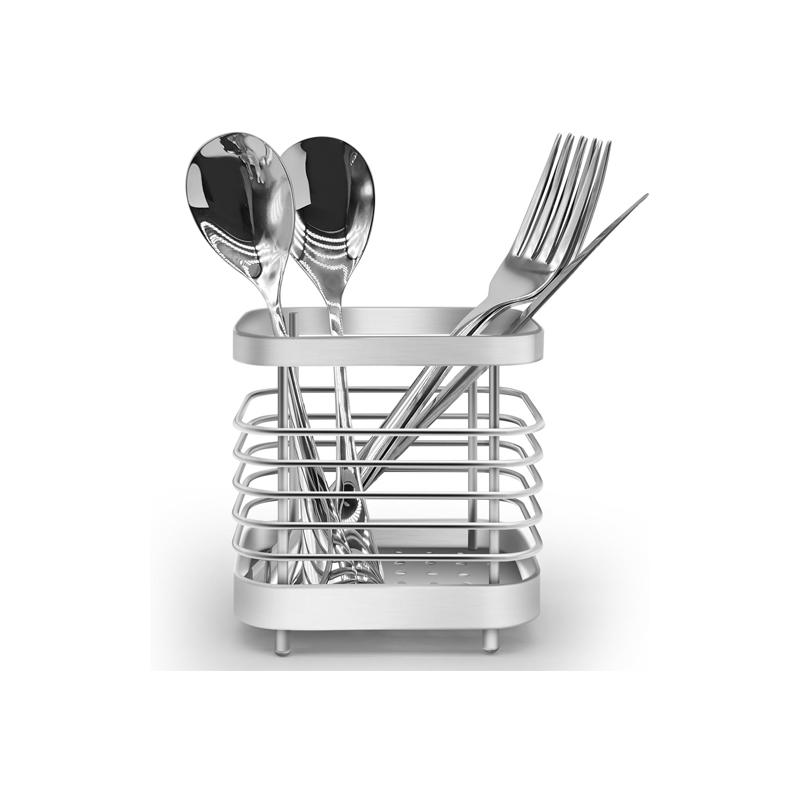 Stainless Steel Cutlery Holder Drainer Cutlery Drainer for Sink Chopstick and Knife Fork Spoon Storage Rack Kitchen Utensil Tool