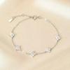 925 Silver Hollow Heart Bracelets For Women Girls Vintage Design Double Layer Beads Bracelet Party Jewelry Gifts