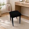 Washable Chair Seat Cover Solid Color Stool Cover Universal Fiit Stool Case  for Square Chairs
