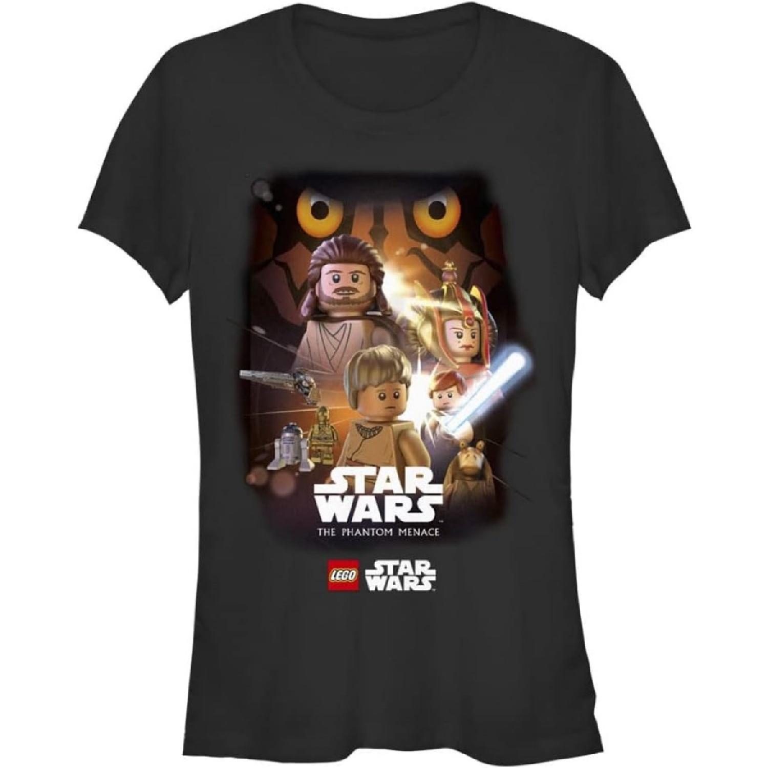 

Жіноча футболка з коротким рукавом Fifth Sun Star Wars Lego Прихована загроза для підлітків XXXXXL різнокольоровий