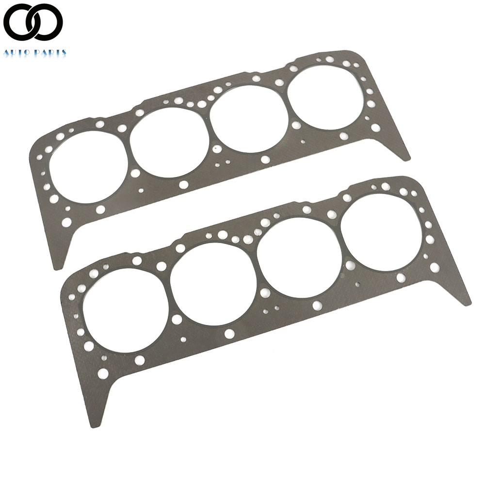 For GM Chevrolet SBC 350 5.7L OHV Stainless Graphite Cylinder Head Gaskets Set