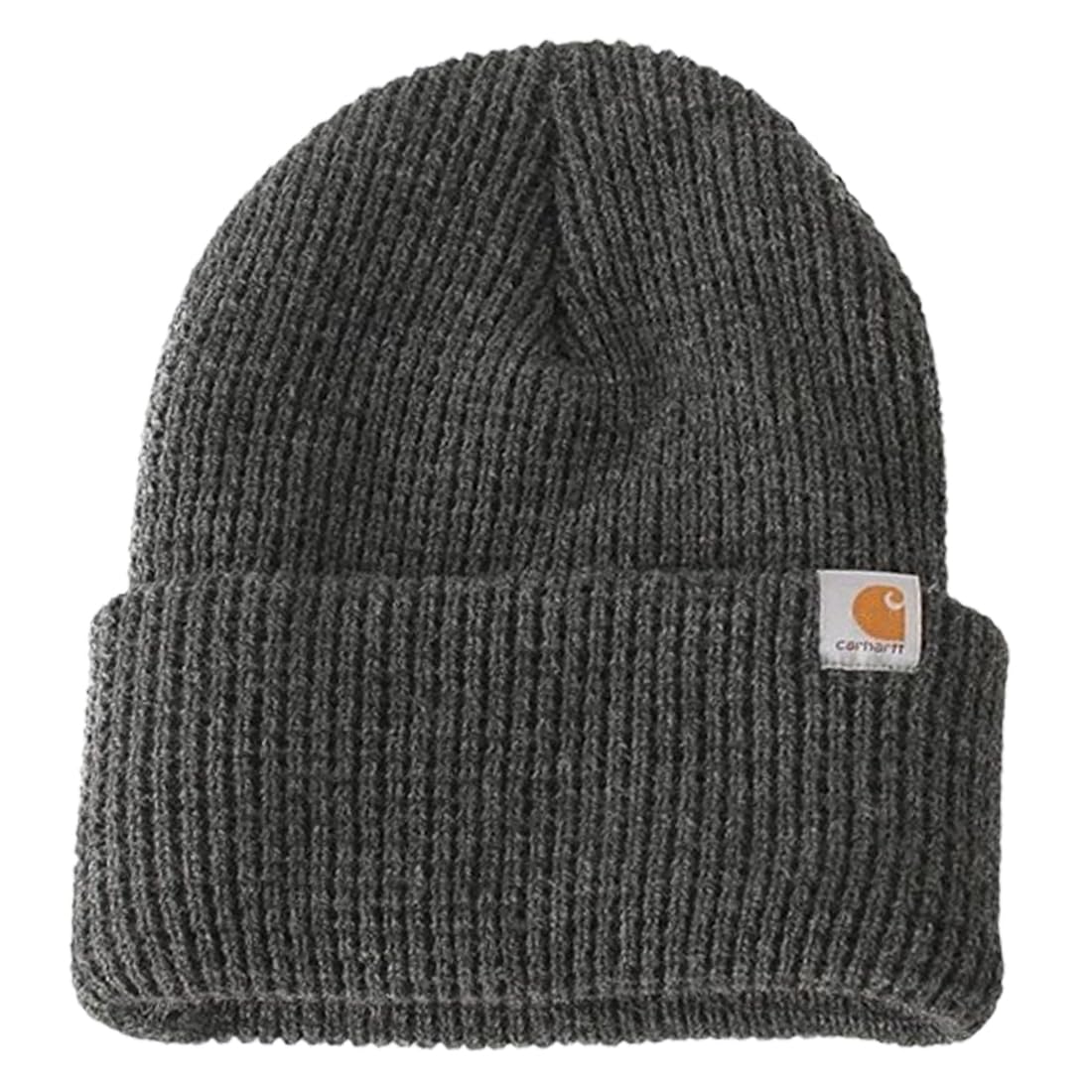 

Шапка Carhartt Woodside One Вязаная вафельным узором Однотонная Простая и 103265, Угольный меланж(074), Размер, Шапка-бини, Акрил, Логотип, Мужская Женская