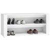816904 vidaXL Shoe Rack White 100x35x45 Cm Engineered Wood