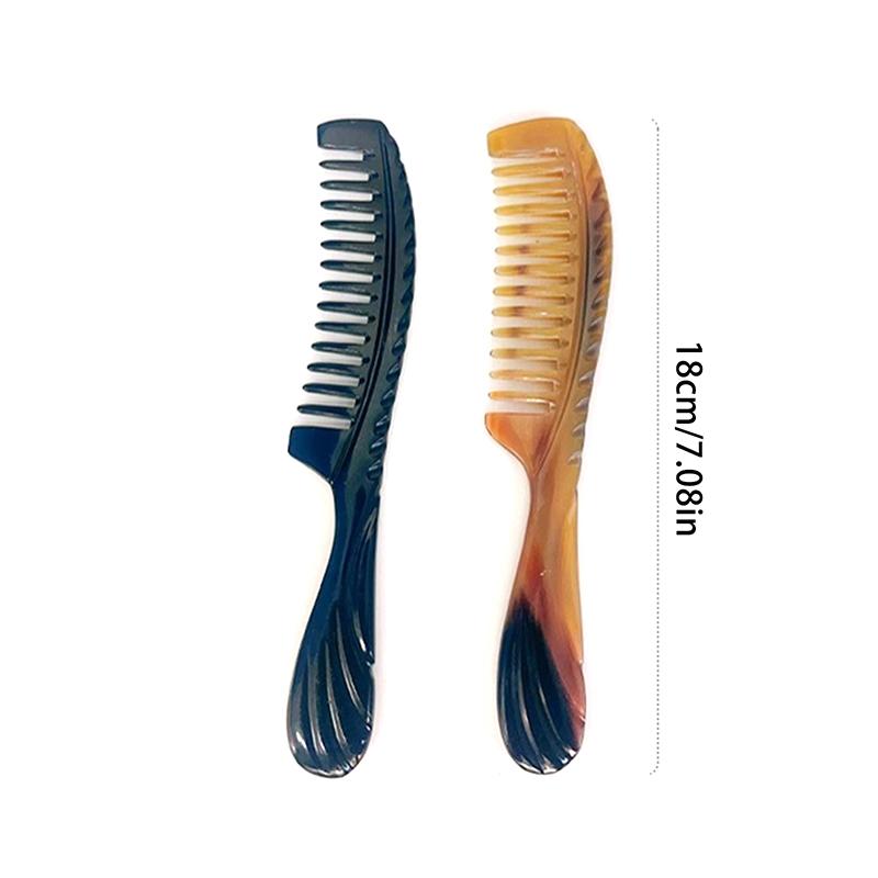 Natural Horn Comb Fine Tooth Comb Anti Static Hair Comb Care Hair Massage Comb Handmade Of Ox Horn Comb