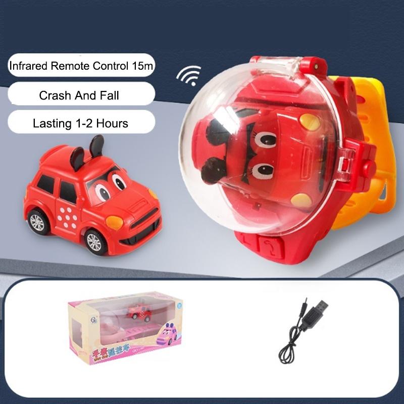 

Креативные детские часы Игрушка машинка на радиоуправлении Зарядка через USB Дальность 15 м Долгое время работы от батареи Red Mini