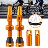 Light Weight Aluminum Valves Stem Caps Tubeless Bikes Valves Stem 60mm Valves Stem Kits with Valves Cores Removal Tool