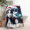 The Nightmare Before Christmas Theme Printed Blanket - Perfect for Couch, Bed, Travel & Outdoor Use | Machine Washable, Cozy & Durable.