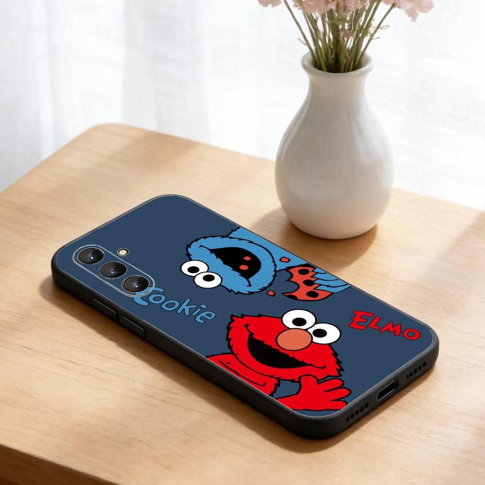 Cartoon S-Sesames-u-Streets  Phone Case For Samsung Galaxy A73,A21s,A22,A31,A52,A53,A71,A41Soft Black Shell