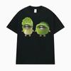 Salad Cats Meme T-Shirt Men Women Sily Cat Graphic Gag Gifts Weird Humor Unisex T Shirts Harajuku Street Casual Oversized Tshirt