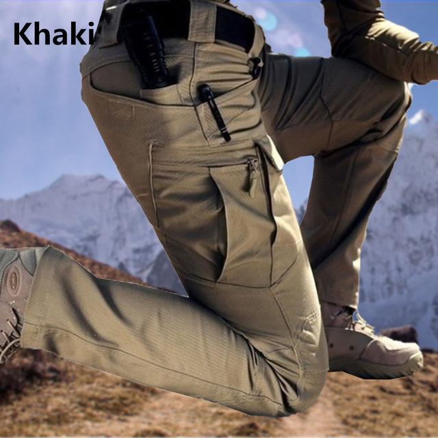 Pantaloni da trekking per sport all'aria aperta da combattimento da uomo Pantaloni sportivi tattici militari Pantaloni multitasche da combattimento Pantaloni cargo tattici IX9 City