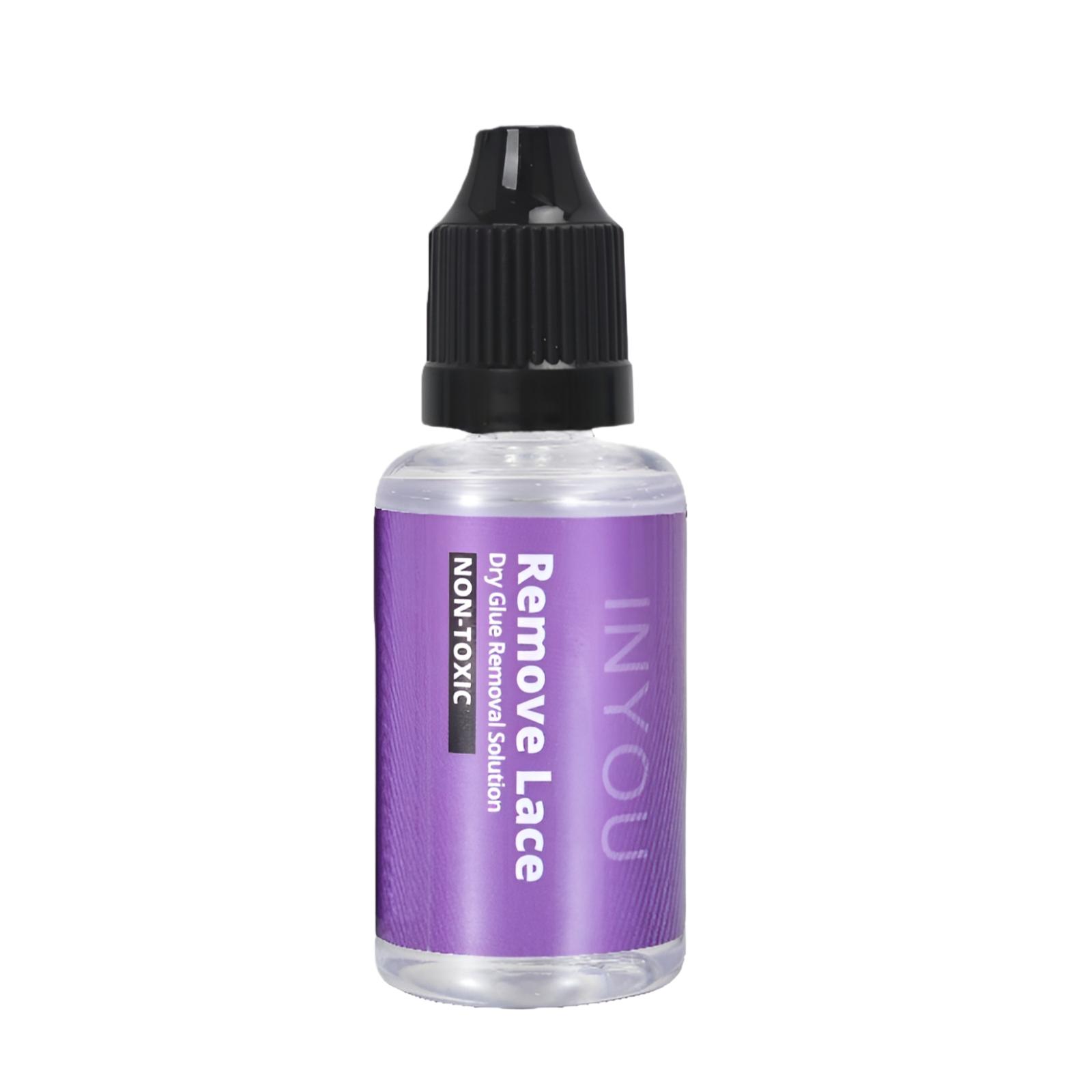 

Средство для удаления УФ-клея 30 мл Быстрорастворимый растворитель для наращивания и ресниц Салонное качество Безопасное средство для удаления с кисточкой 30ML