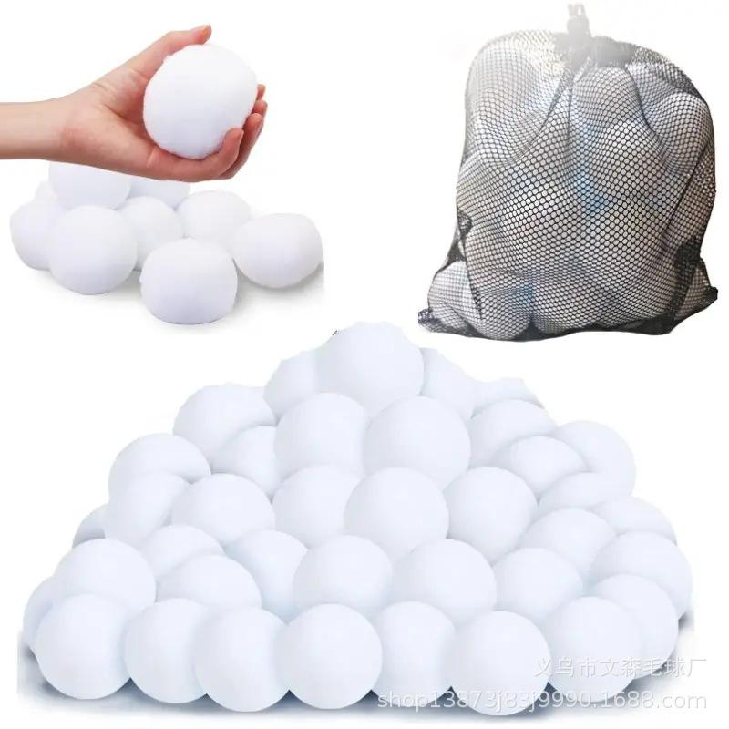 Artificial Snowball - Indoor Christmas Parent-Child Game, 5CM Polypropylene Fiber Cotton Ball