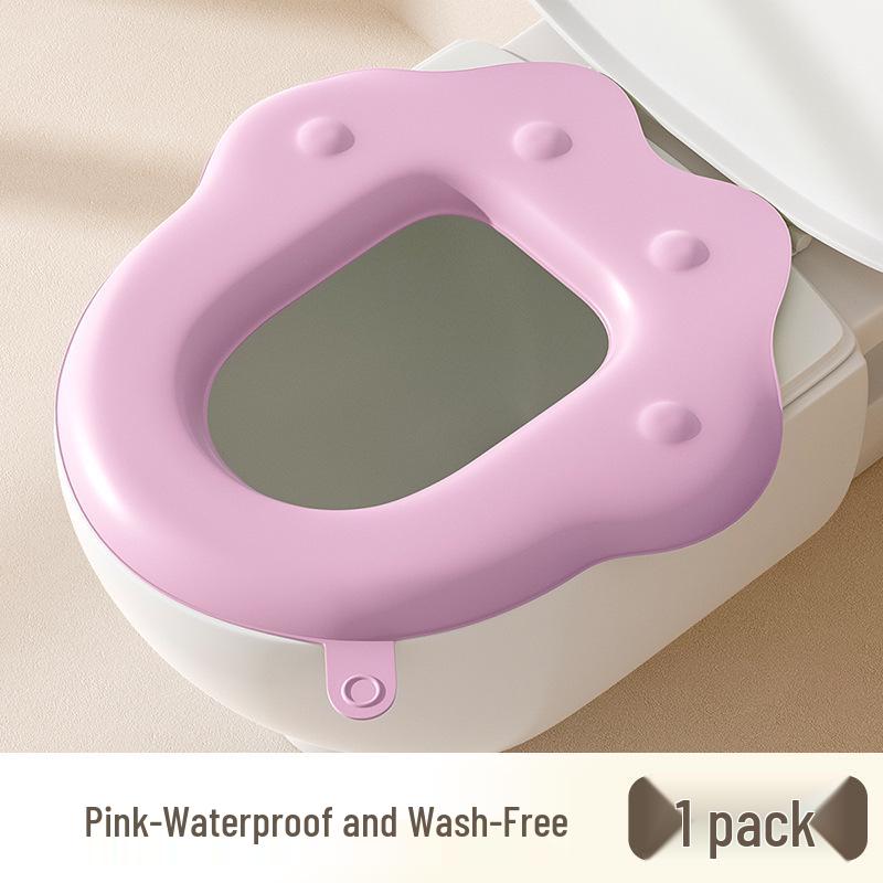 Wasserdichter Cartoon-Toilettensitzkissen - Universal, Waschbar, Niedlich, Selbstklebende Abdeckung für Alle Jahreszeiten