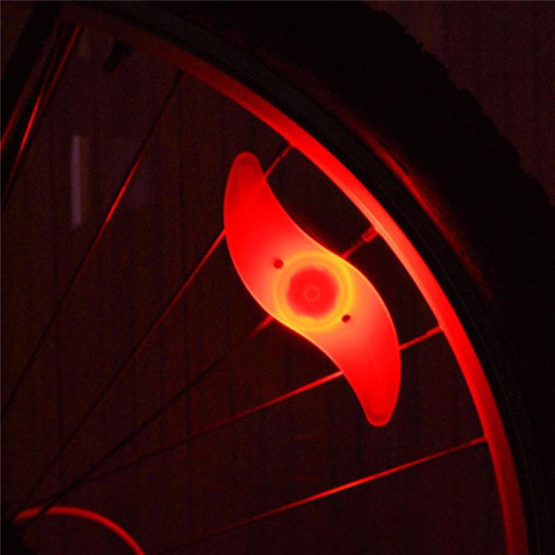 Bicycle Cycling Spoke Wire Tire Tyre Wheel LED Bright Lamp Mountain Bike Light Colorful Funny Wheel
