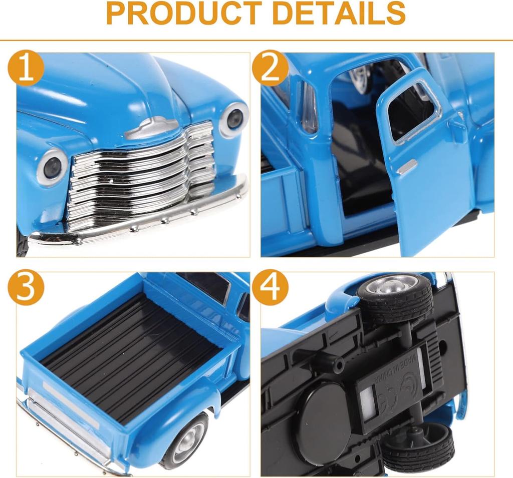 Die-cast Model Toys,Car Alloy Ford Pickup Trucks,Classical Vintage Metal Models,Dining Table Decorations, Home, Car, Office, Children, Gift Sky