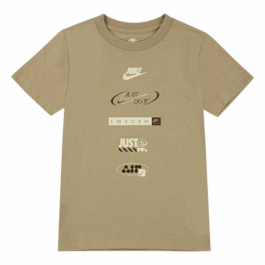 Nike Childrens/Kids Brandmark Logo Stack T-Shirt