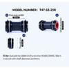 SENICX T47 Ceramic Bottom Bracket 68mm Shell Width Road Bike Central Movement Fit fo SRAM DUB Crankset with 28.99mm Dustproof BB