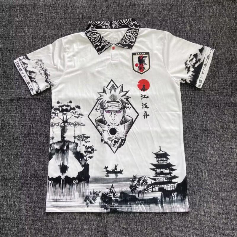 Kurzärmeliges Fußballtrikot inspiriert von der japanischen Nationalmannschaft Anime-Kollaboration Dragon Ball One Piece Naruto