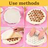 Aluminum Alloy Dumpling Mold 37 Wonton Machine Metal Dumpling Mold Kitchen Dumpling Pressing Tool Simple and Easy To Use