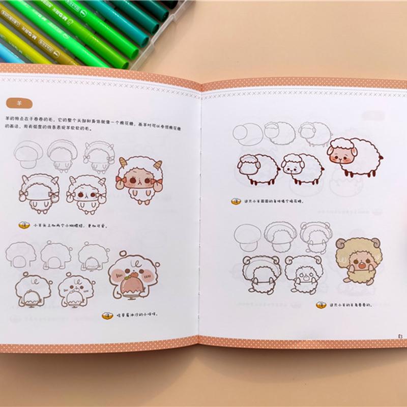 Healing hand drawn is very simple A tutorial on simple strokes Painting Drawing Art Book