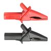 HT18A Crocodile Clip Fitting of DSO3064 2pcs Large Dolphin Gator Clips Red + Black