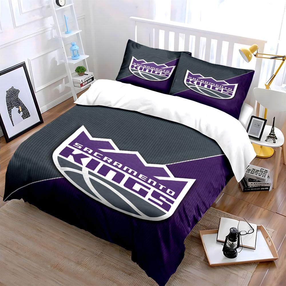 Sacramento Kings logo design. Bedding sets Duvet cover sets Duvet covers Pillowcases(1*Duvet Cover 2*Pillowcases without duvet insert)