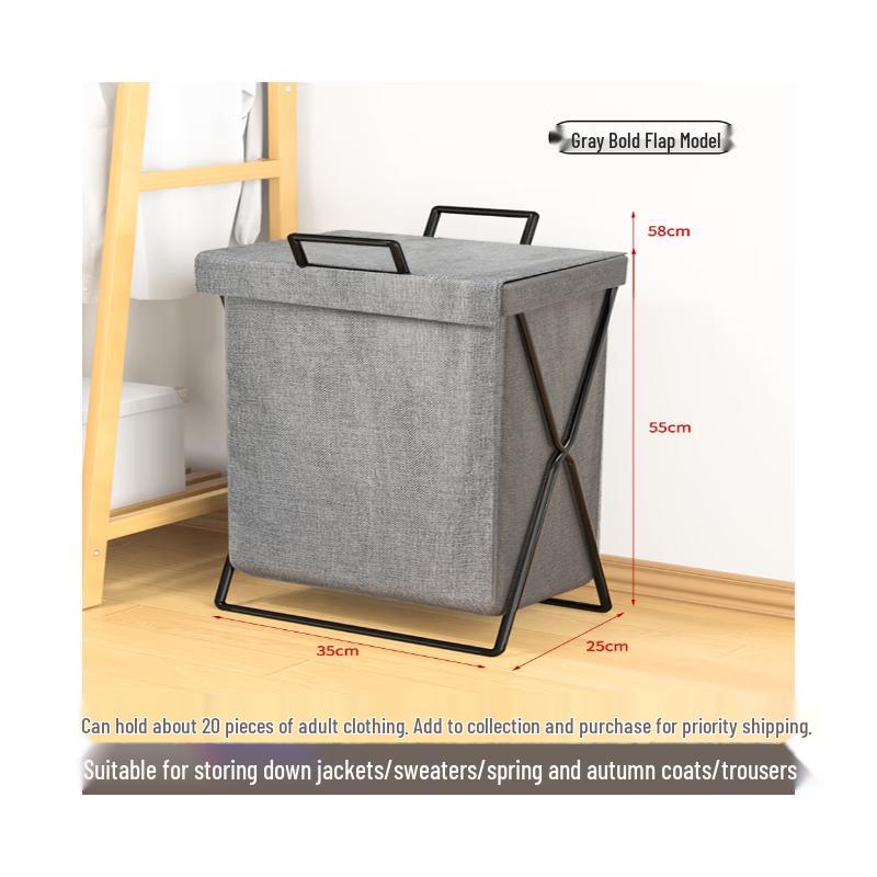 Shixun Foldable Flip-Top Storage Basket