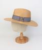 Yunibeosyeolkemiseuteuli Stripe Line Beige Long Fedora Summer Fedora