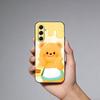Luxury Butter Bread Bear Phone Case For Samsung Galaxy A73,21,22,32,71,53,52,51,80,5G Soft Black Cover