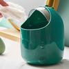 Desktop Trash Can Multifunctional Storage Bucket   Cover Cartoon Container Small Waste Bin for Home School