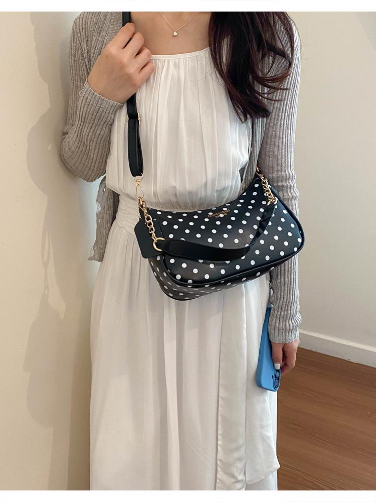 Summer 2026 Polka Dot Underarm Bag – Stylish, Cute, Versatile, and Casual Coin Purse for Women